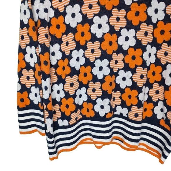 Joseph A Joseph Allen Flower Print Sweater - Picture 3 of 9